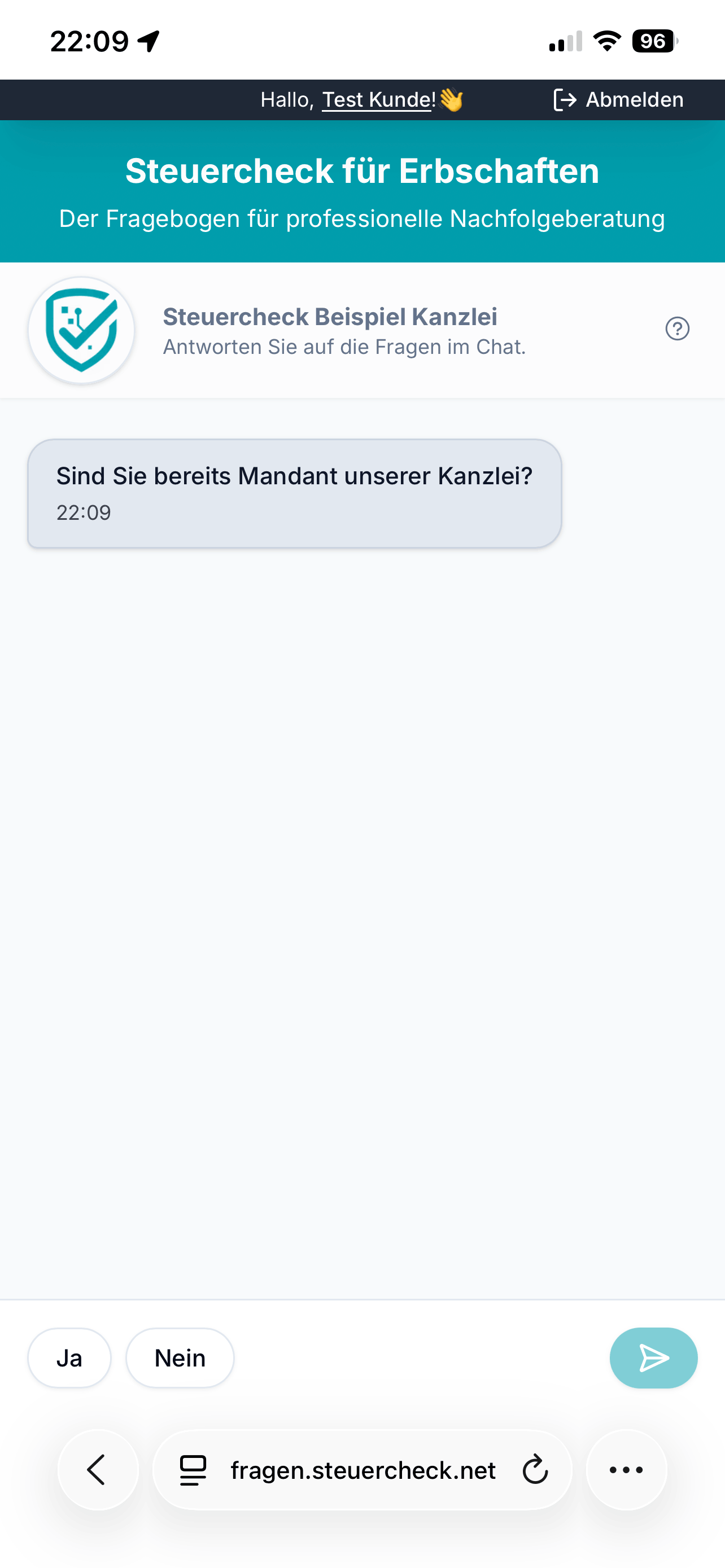 Steuercheck App Mobile